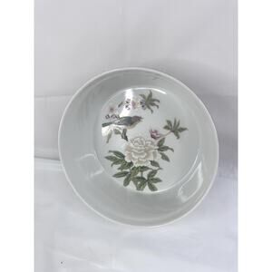 Shafford Porcelain Chinese Garden Serving Bowl Cottagecore Grannycore
